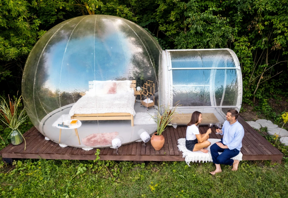 outdoor garden bubble tent