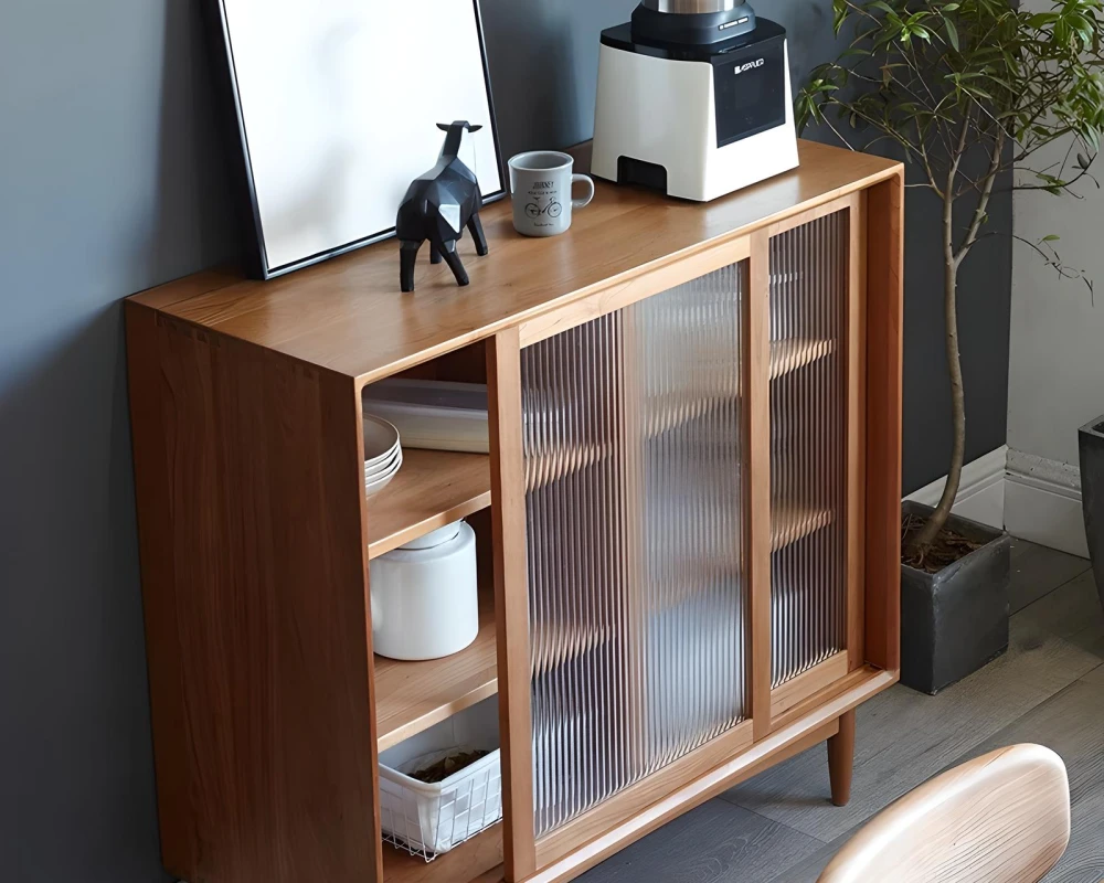 glass front buffet sideboard